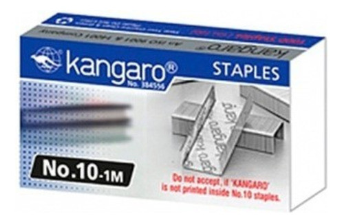 Broches Kangaro N 10 X 4 Cajas De 1000 Unid 0