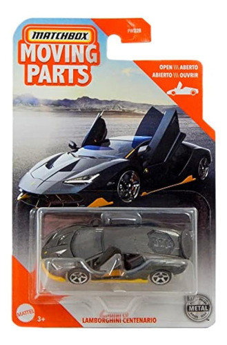 Piezas Móviles Diecast Matchbox Lamborghinis Centenario (gri 0