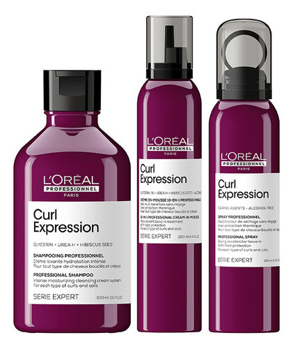 Shampoo + Mousse+ Spray Secado Rapido Curl Expression 0