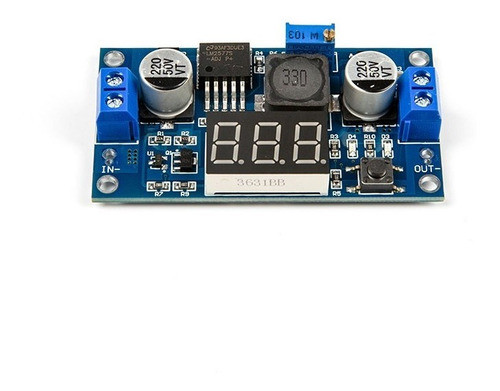 Modulo Touch Step Up Lm2577 Voltímetro Display 4-35v 2.5a 0