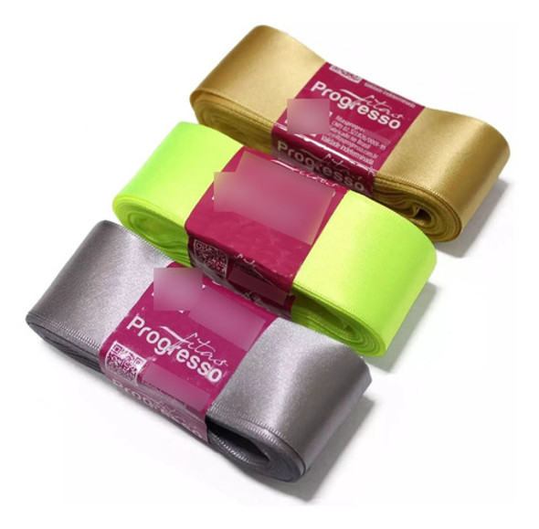 Fita De Cetim Nº9 38mm C/10 Metros Kit 9 Unidades Progresso 0 Fita De Cetim Nº9 38mm C/10 Metros Kit 9 Unidades Progresso 0