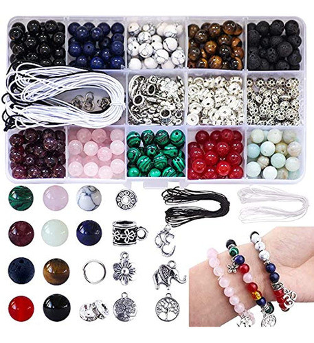 Fishdown 418 Cuentas De Cristal De 8 Mm Para Hacer Joyas, Cu 0