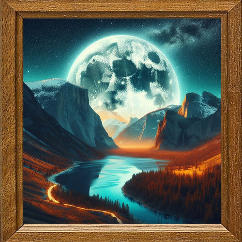 Cuadro Arte Digital Luna Llena_v2 50x50cm Pieza Única 0