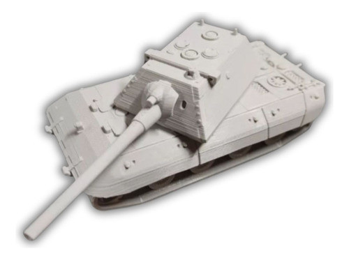 Tanque Alemán E100 Ww2, Escala 1/72, Color Blanco 0