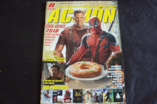 Revista De Cine Y Series Accion # 1801 - Tapa Deadpool 0