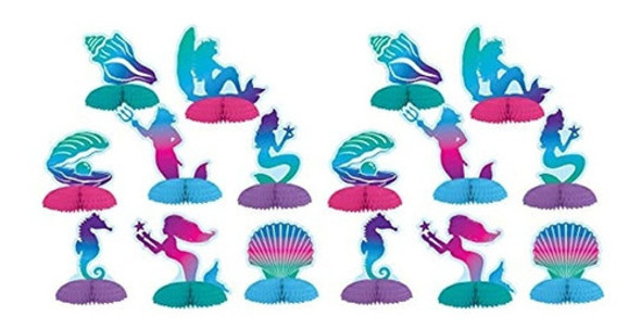 Beistle Mermaid Mini Table Centerpieces 16 Piece Under The S 0 Beistle Mermaid Mini Table Centerpieces 16 Piece Under The S 0
