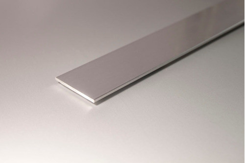 Perfil De Aluminio Planchuela 19x2 Mm - Natural X 2 Metros 1