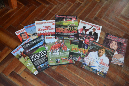 Lote 11 Revistas - Club Independiente Incluye 5 Posters Rojo 0
