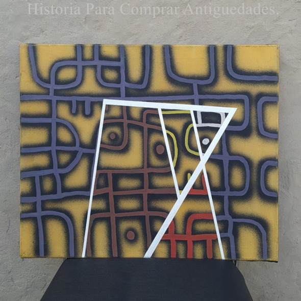 Cuadro Acrílico Sobre Tela 90 Cm. X 60 Cm. Original Firmado 0