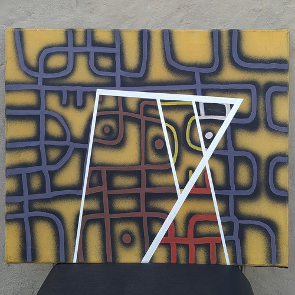 Cuadro Acrílico Sobre Tela 90 Cm. X 60 Cm. Original Firmado 0