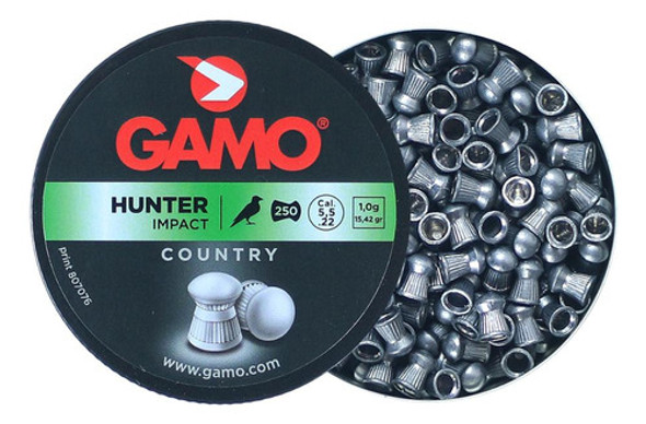 4x Chumbinho/munição 5.5mm 250un Gamo Pro Hunter 15,42gr 1 4x Chumbinho/munição 5.5mm 250un Gamo Pro Hunter 15,42gr 1