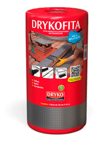 Manta Asfáltica Adesiva Aluminizada Multiuso 30cm X 10m 0