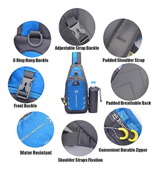 Peicees Mochila Bandolera De Viaje Para Hombres Y Mujeres 1 Peicees Mochila Bandolera De Viaje Para Hombres Y Mujeres 1