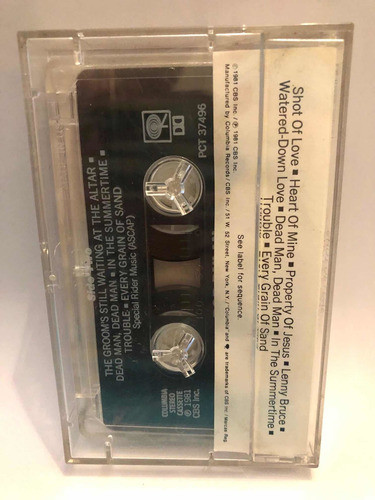 Shot Of Love Bob Dylan Cassette Edición Norteamericana 1