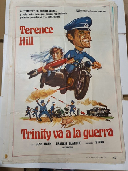 Afiche Cine Orig. Trinity Va A La Guerra-terence Hill-1750 0