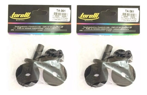 Kit Torelli Para Prato 2 Bases 4 Feltros 2 Borboletas Ta061 0