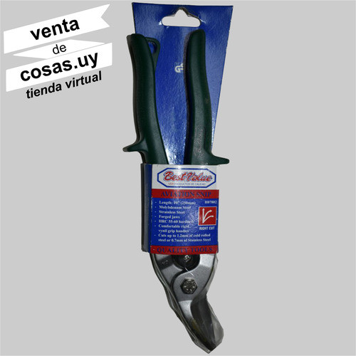 Tijera De Chapista Bestvalue Corte Derecho Hojas De Acero 1
