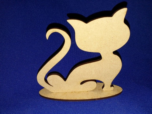 Souvenirs Gatos Mdf Cumpleaños X 100 Unid 0