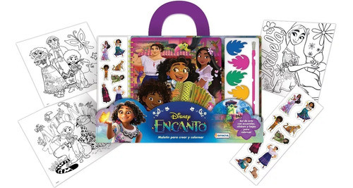 Maletín Con Acuarelas Y Stickers - Encanto - Tapimovil 0