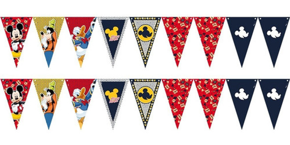 Faixa Decorativa Especial Estilo Flâmula - Mickey Mouse 0