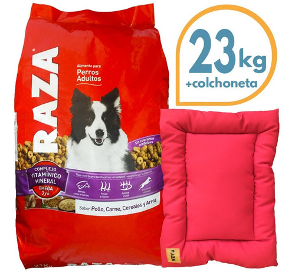 Alimento Raza Perro Adulto Mix De Pollo 23 Kg + Regalo 0