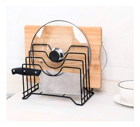 Organizador Soporte Separador Metal Tapas Ollas-tabla Cocina 1 Organizador Soporte Separador Metal Tapas Ollas-tabla Cocina 1