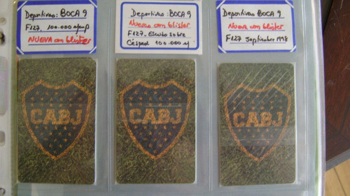 Tarjeta De Telefonica Argentina Boca Juniors F127 Usada 0