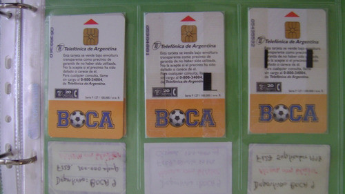 Tarjeta De Telefonica Argentina Boca Juniors F127 Usada 1