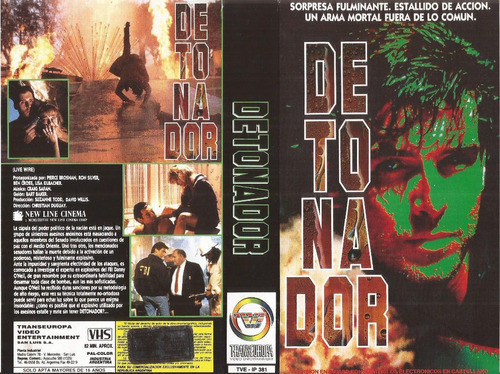 Detonador Vhs Live Wire Pierce Brosnan 1992 0