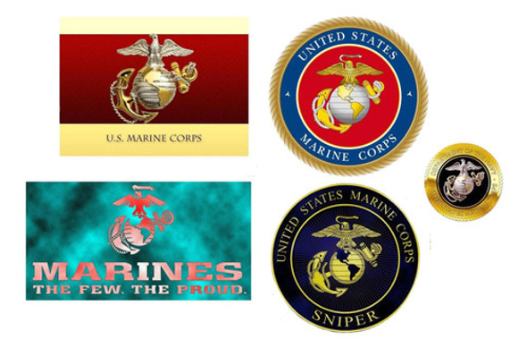 United States Marine Corps Stickers Autoadhesivos Set8 0 United States Marine Corps Stickers Autoadhesivos Set8 0