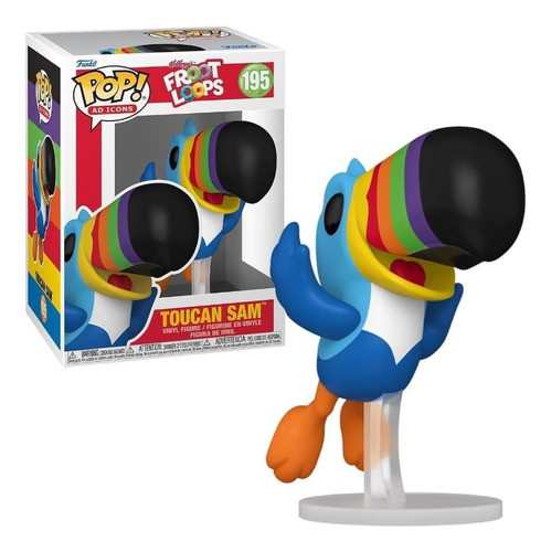 Funko Pop! Tucan Sam 195 Kellogs Froot Loops Original! 0