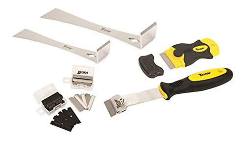 Titan 59400 Juego De Raspadores De 4 Piezas Con 42 Cuchillas 0