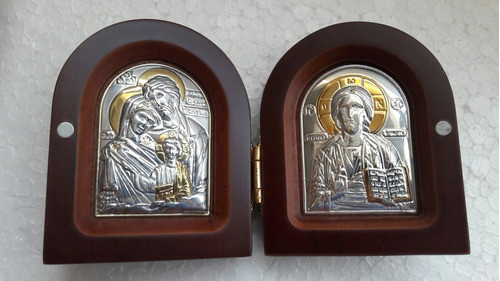 B. Antigo - Capela Ícone Grego Sagrada Família E Pantocrator 1