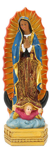 Estatueta De Christian Guadalupe Pintada À Mão Virgem Da Boa 1