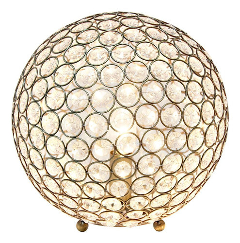 Elegant Designs Lt1067-abs 10  Elipse Crystal Collection Met 1
