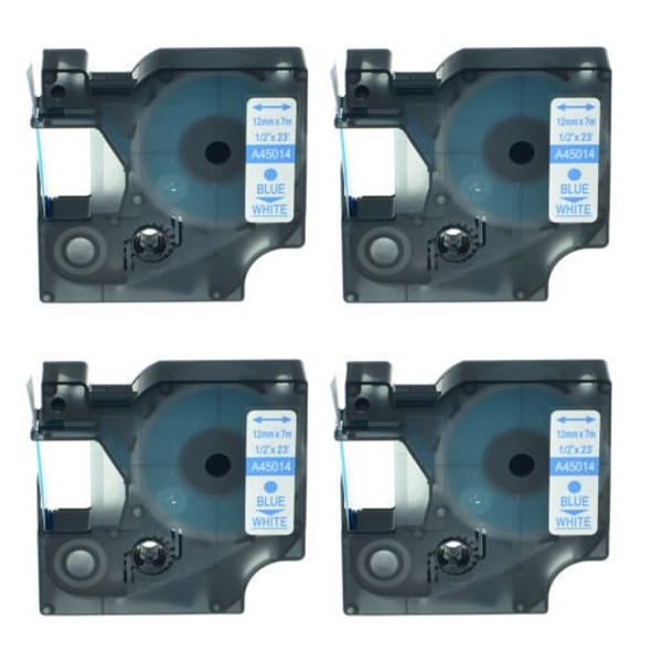 4pk 45014 Azul En La Etiqueta Blanca Cinta 12mm 1/2  Para Dy 0