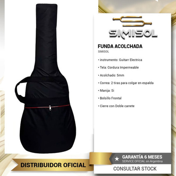Funda Guitarra Electrica Acolchada Impermeable Doble Correa 1 Funda Guitarra Electrica Acolchada Impermeable Doble Correa 1