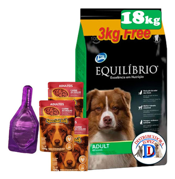Equilibrio Adulto 15 + 3kg (18kg)+ Pipeta + 3 Pouch 0
