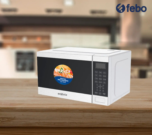 Microondas Enxuta 25lts Color Blanco 850w 10 Niveles Moenx03 1