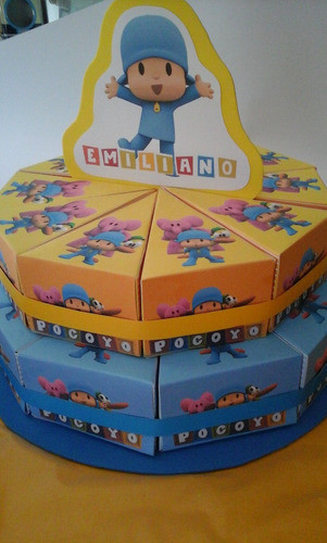 Torta De Cajitas De Pocoyo Para Golosinas 20 Porciones 1