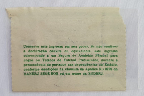 Ingresso Finais Carioca 1983 Fla X Fluminense Campeão Assis 1