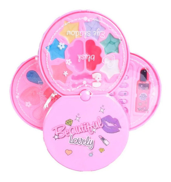 Set De Maquillaje + Uñas Poppi Desplegable Gira 360 Colores 0