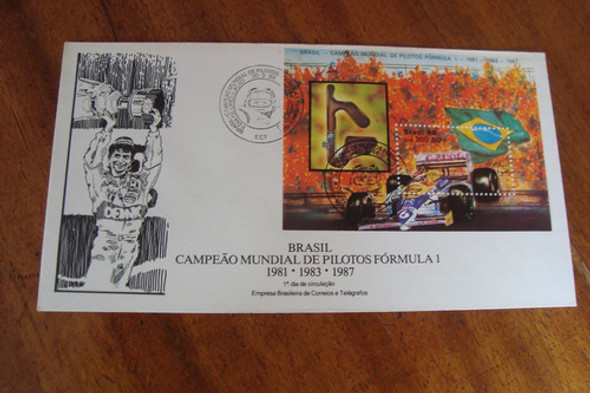 Envelope 1º Dia / Campeao Mundial De Pilotos - Formula 1 0