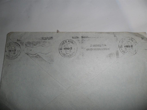 Antigua Papeleria Sello Estampilla Correo 1960 1