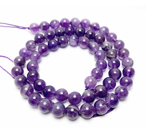 Perlas Naturales Piedra Amatista 6mm 0