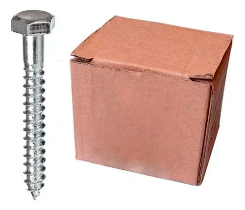 Tornillo Tirafondo Cabeza Hexagonal 6x63 200 Unid. G P 0