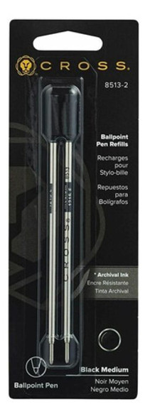 Recarga Para Caneta Esferográfica - Preto Médio Pacote Duplo 0