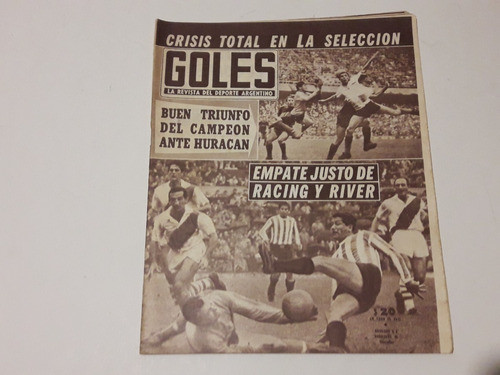 Revista Goles N° 918 De 1966 Crisis Total En La Seleccion 0