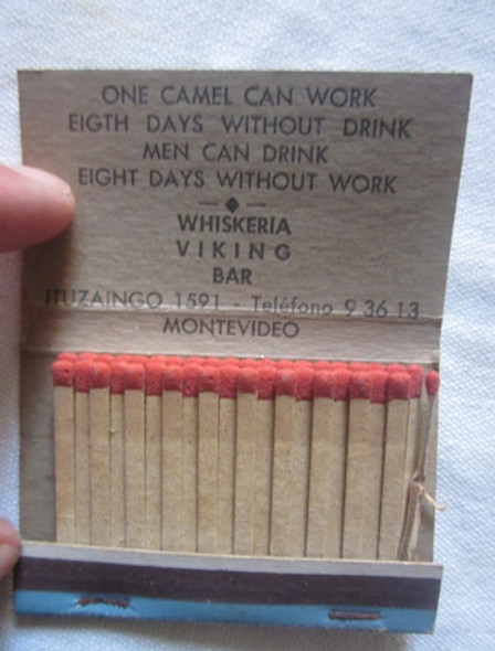 Antigua Caja De Fosforos Whiskeria Viking Montevideo 1 Antigua Caja De Fosforos Whiskeria Viking Montevideo 1