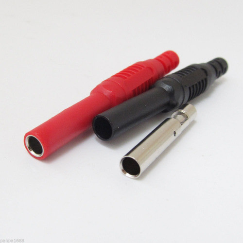 1 Par 4mm Banana Jack Hembra Para Aislamiento De Sello Apila 0